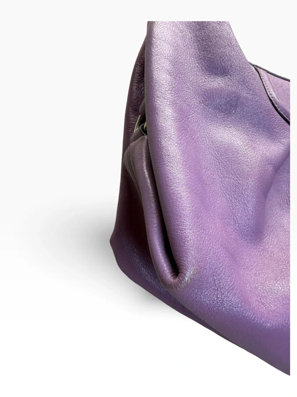 Coach 2012 Ashley F19761 Purple Leather Convertible Hobo Shoulder Crossbody Bag